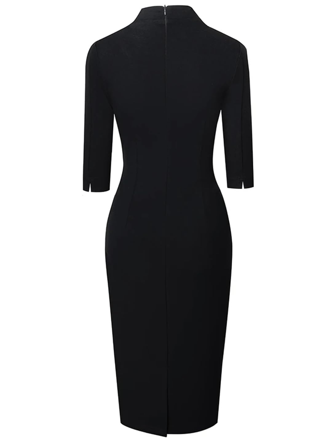 Vestidos Negros Lisos con Clase para Mujer Vestido Elegante De Oficina Formal