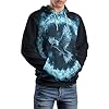 GLUDEAR Men's Vikings Tattoo Norse Mythology Graphic 3D Print Hoodie Pullover Sweatshirt Hoodies, Mystery Flame Raven, 3XL #1