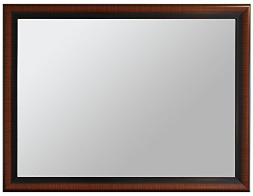 Raphael Rozen - Modern - Hanging Framed Wall Mounted Mirror, Dark Cherry #TOP3