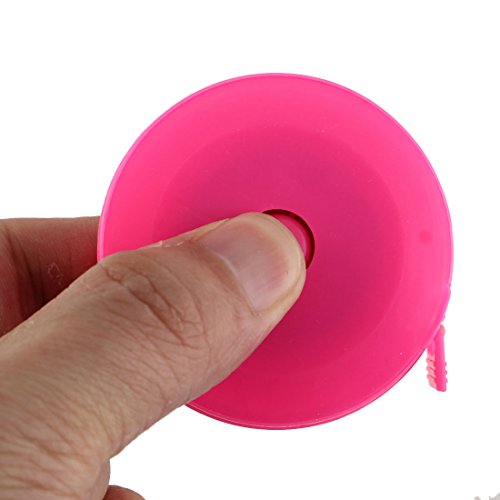 Uxcell Plastic Cover Press Button Retractable Measure Tape Tool 150Cm 5Ft Long 2Pcs Pink #TOP3