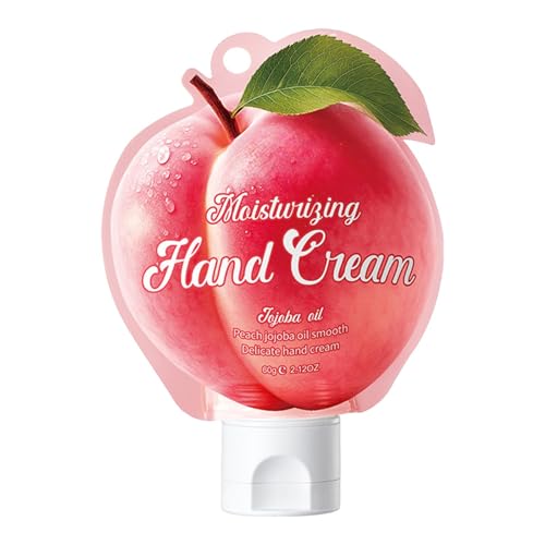 Travel Size Mini Hand Cream, Hand & Body Lotion with Moisturizing Shea Butter for All Skin Type for Women Men, Hand Hydrating Absorb Smoothing-Fresh Avocado and Other Fragrances (Peach)