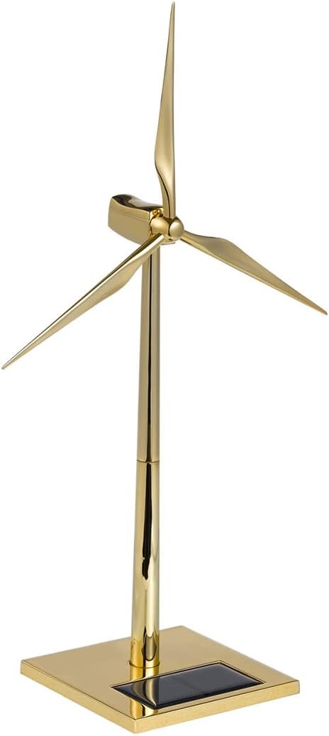 Kooteyybhyy 3D Metal Puzzles Windmill Model Sets, Solar Powered Wind Turbine Metal 3D Puzzles Kit for Adults, DIY Puzzle Kit for Birthday