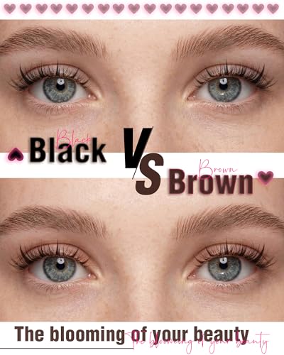 EMEDA Manga Naturalne Brązowe klastry rzęsy Wispy Anime DIY do Przedłużania Rzęs indywidualne rzęsy D-Curl z Przezroczysty i miękki band 8mm 10mm 12mm 14mm Mix Lash Clusters Łatwe do Nałożenia