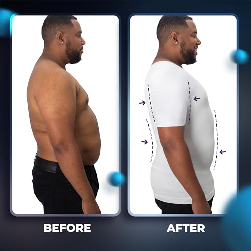 QORE LOGIQ Gynecomastia Short Sleeve Slimming Compression Shirt Men, Shapewear Mens Compression Shirt, Tank Top Body Shaper2