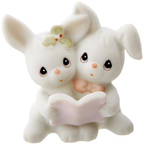 Precious Moments Sugar Town Bunny Rabbit Pair Carolling 531804