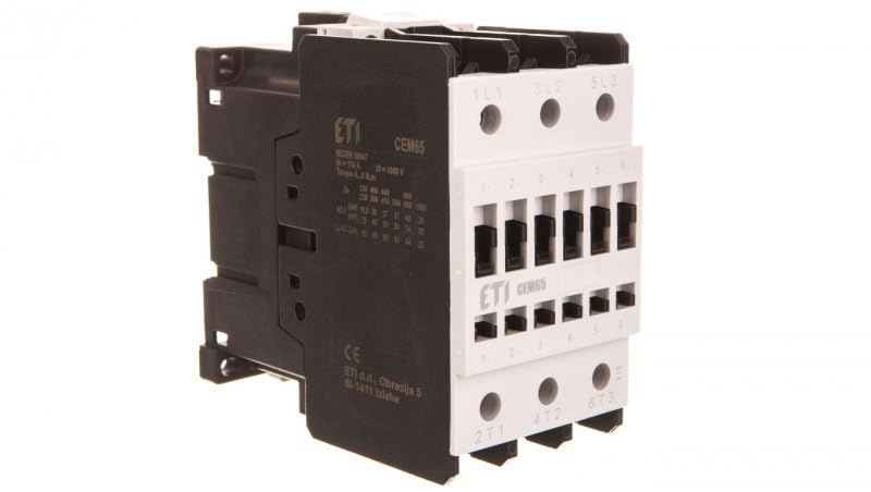 Contacteur d'alimentation 65A ETI 004649103 triphasé à bobine 230V AC haute endurance