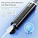 HapyLark Electric Tooth Polisher, Rechargeable Teeth Cleaning Kit with 6 Cleaning Heads, 5 Speed Modes, LED Ligght, USB-C Charger, IPX6 Waterproof, Easy to Use, for Daily Teeth Cleaning at Home