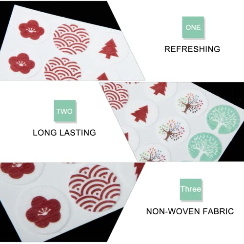 LALAFINA 270 peças medalhões de travesseiro de aroma feminino decalques de aromaterapia de ar máscar