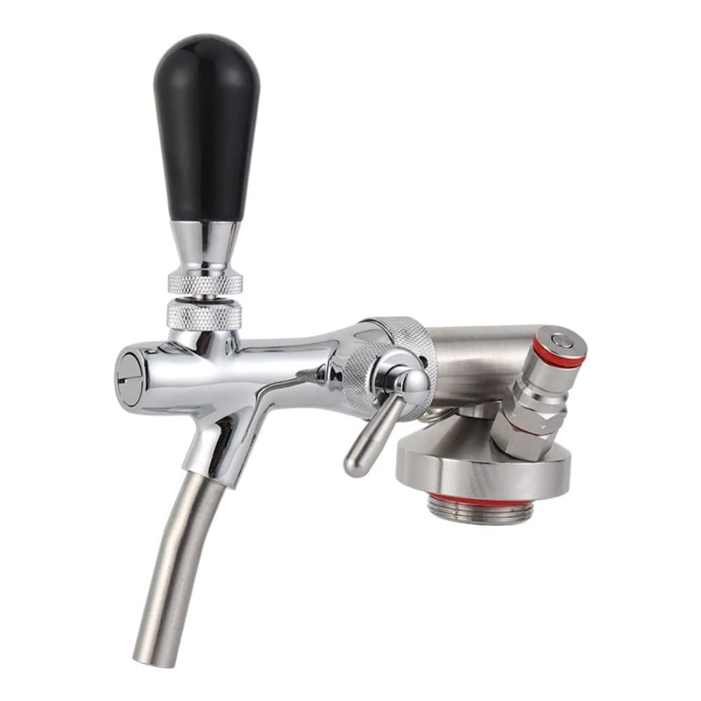 Mini barril lanza de acero inoxidable con bloqueo de bola, grifo for barril de cerveza, dispensador, Conector de ajuste rápido for Mini barril, lanza casera