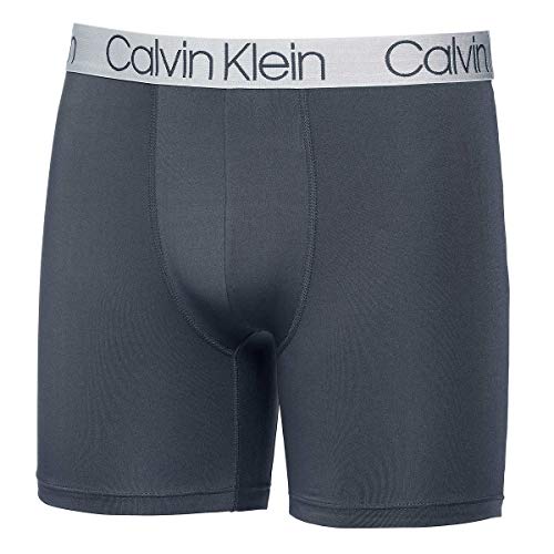Calvin Klein Mens 3 Pack Chromatic Microfiber Boxer Briefs (Black/Grey/Black, X-Large)3