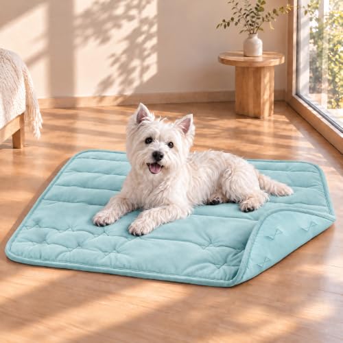 Vagascape Dog Crate Pad, Reversible Warm/Cooling Mat for Dogs, 47" x 28"