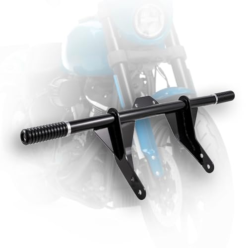 GGDMOTO Flat-Out Crash Bar Engine Guard Highway Freeway Bar for Harley Davidson Dyna Fat Bob Low Rider Street Bob Wide Glide Switchback Super Glide Custom 2006-2017 (Gloss Black)