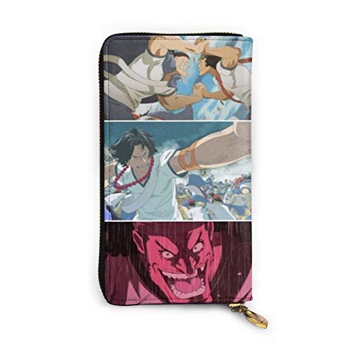 Preisvergleich Produktbild Einteilige Leder-Geldbörse im Retro-Look, Reißverschlüsse, praktisch, sportlich