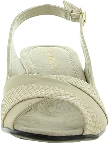 Easy Street Women's Block Heel Sandal Heeled, Sand, 9 Narrow | Image 1