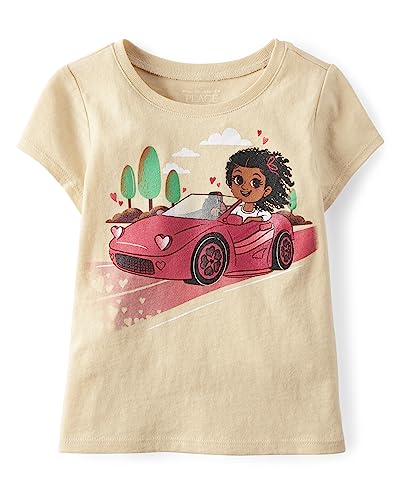 Image of The Children's Place Girls' Basic Short Sleeve Layering Tee