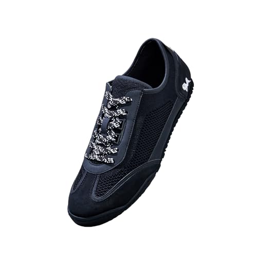 Image of Neeman's The Urban Knits Sneakers for Men | Retro-Inspired Style with Breathable Knit Upper, Cushioned Insole & Natural Rubber Sole for All-Day Comfort