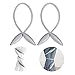 Produktbild FUJIE 2 Stück Vorhang Raffhalter DIY Kreativ Modellierung Vorhang Holdbacks Hand Stricken Vorhang Clips für Home Office Fensterdekoration