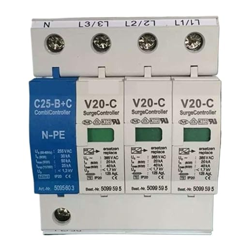 Parafoudre 20KA-40KA V20-C/3+NPE éliminant les risques de surtension sur réseau 385V