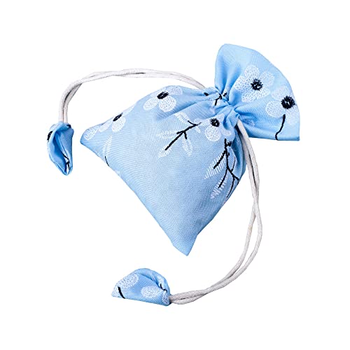 6 Bolsitas Azules con Cordón para Aromas 11cm×14cm miniatura 1