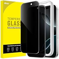 JETech Privacy Pellicola Protettiva per iPhone 16 Pro 6,3 Pollici, Anti-Spy Vetro Temperato Film con...