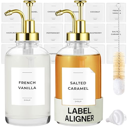 Spaceneat Coffee Syrup Dispenser with Pump...