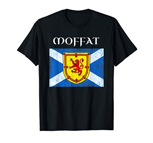 Moffat Clan Scottish Name Scotland Flag T-Shirt