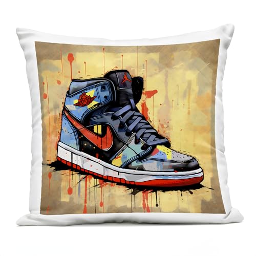 Stupell Industries 'Sporty Sneaker Drips', Outdoor Pillow, 18 x 18