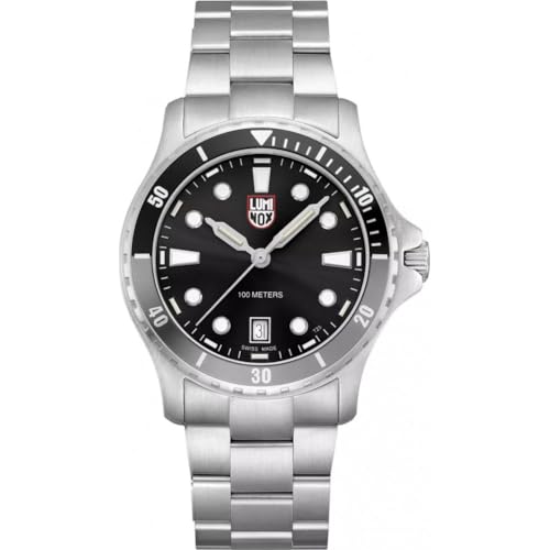 Luminox Sport Timer 0940 Herren-Sportuhr – 40 mm, Schweizer Quarzwerk, Edelstahlarmband, Saphirglas, Leuchtanzeige, 100 m wasserdicht, XS.0943