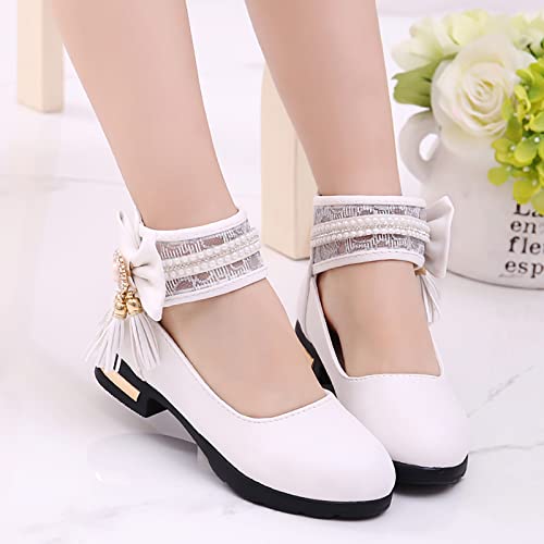 Girls Sandals Models Sweet Girls Princess Leather Shoes With Jewelry Tassel Girls Dress Shoes Girl House Slippers2