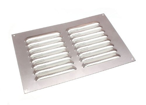 Grille de ventilation en aluminium durable avec volets fixes 225x150mm