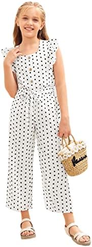 Girls Short Sleeve Shirt Pants Set Casual Ruffle Polka Dots T Shirt Playwear Cute 2 Pieces Outfit Little Kids