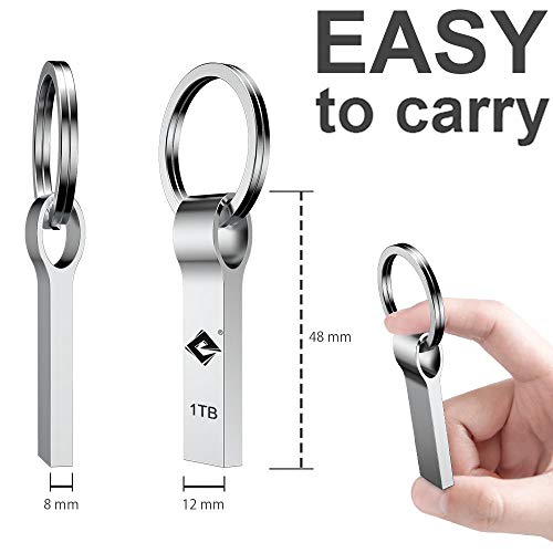 USB Flash Drive 1TB, Thumb Drive: High Speed USB Drive, Portable Large Storage USB Memory Stick, Waterproof Durable Jump Drive with Keychain - Thumbnail 5