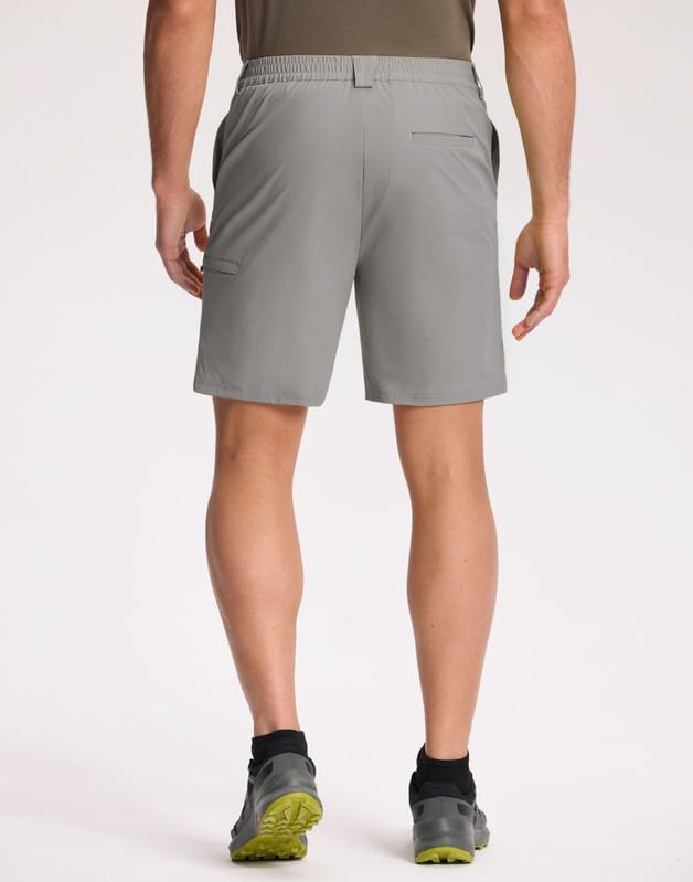 Pioneer Camp Kurze Hosen Herren Funktional Strapazierfähig Wasserabweisend Outdoor Shorts mit Stretch Komfortbund und Sicherer Seitlicher Reißverschlusstasche für Freizeit Natur