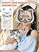 LSLYHTC Therian Mask Kit, DIY White Felt Cat Masks to Paint Furry Animal Mask for Halloween Masquerade Party Favor Cosplay Party and Costume Parties