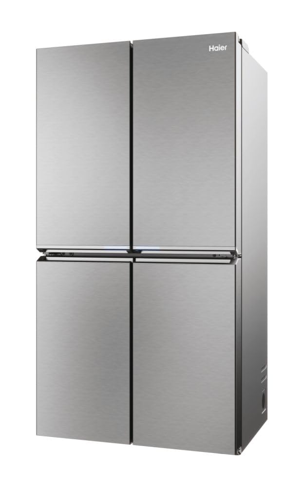 Haier Cube 90 Serie 7 HCR7918ENMP frigorifero side-by-side Libera installazione 629 L E Platino, Acciaio inossidabile