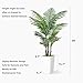 ASTIDY Artificial Palm Tree 5FT - Fake Tree with White Tall Planter - Faux Tropical Areca Floor Plant in Pot - Artificial Silk Plant for Home Office Living Room Decor Indoor