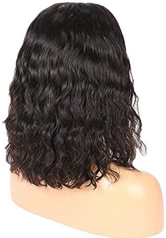 Hair Brazilian Virgin Human Hair Lace Front Wigs Glueless Short Bob Human Hair Wigs Wavy With Baby Hair For Black Women Short Wavy Lace Wigs