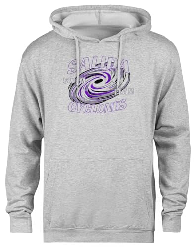 Pull à capuche gris unisexe Salida Cyclones aux finitions haut de gamme