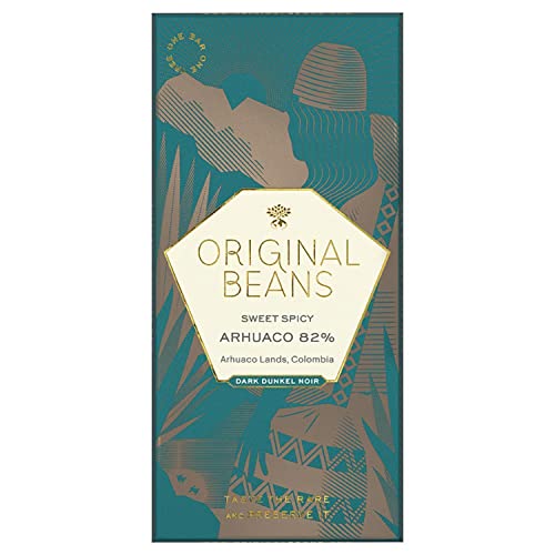 Original Beans - Arhuaco Businchari 82% Schokolade - 70 g Tafel / CH-BIO-006 - Spitzen von süßen Gewürzen, Lakritz und… – Bild 3