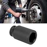 Miuttop 41mm Socket 1/2' Drive, 6-Point Quick Dismantling Axle Nut Socket, Deep Impact Sockets, High Torque Metric Impact Sockets for Automotive Repair & Impacts Wrench Ratchet