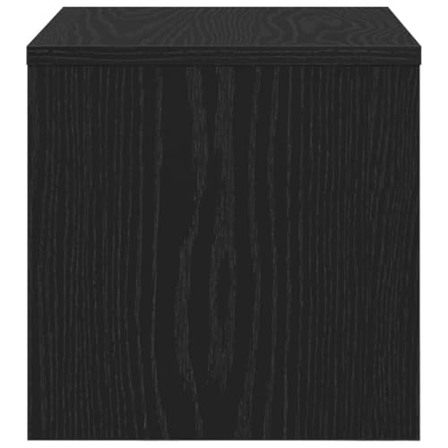 Mesas de noche de diseño elegante en madera de ingeniería color roble negro 7