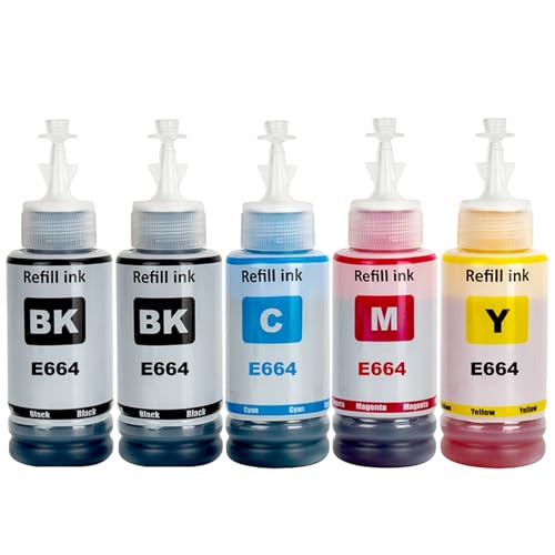 LAIPENG 664 inkt compatibel met Epson ET-2500 ET-2550 ET-2600 ET-2650 ET- 3600 ET-4500 ET-4550 ET-14000 ET-15000 ET-16500 L100 L110 L200 0 L21 0 L350, L355, L365, L455, L550, L555, L1300 printer