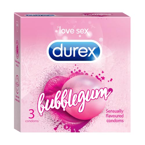 Durex Extra Thin Bubblegum Flavoured Condoms for Men-10s (Pack of 3)