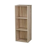 Tamaño: cubo: 30 x 30 x 30 Estante de madera, varios modelos con 1, 2, 3 o 4 compartimentos, Antique Oak, 3 niveles