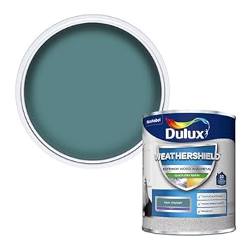 Dulux Weathershield Quick Dry Satin Paint - Teal Voyage - 750ML, 5362495
