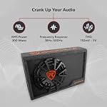 Rockville RWS12CA 12" Slim Powered Car Subwoofer with Enclosure - Image 2
