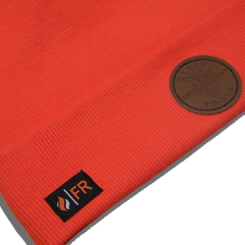 KLEIN TOOLS FRBN9 Flame-Resistant Hi-Vis Winter Beanie, Arc Flash Protection, Hard Hat Compatible, High-Visibility Safety, One Size Fits Most — view 3