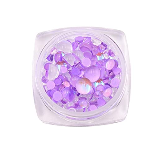 Ail Art Strasssteine für Nägel, Meerjungfrauen-Perlen, transparent, halbrund, Nagelschmuck, Strass, professionelle…
