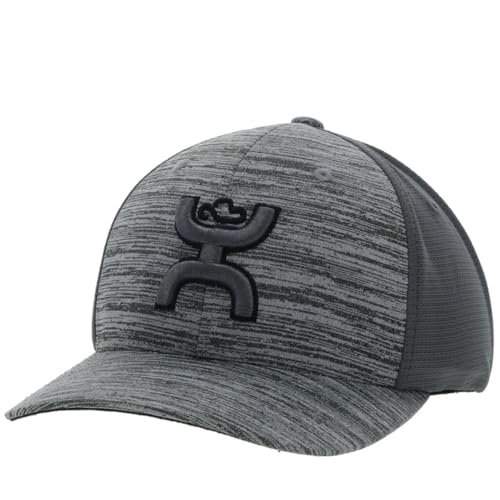 Image of HOOEY Men's Ash Flexfit Fitted Hat (US, Alpha, Small, Medium, Grey)