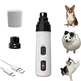 MCOURASOY Silent Groom Pro Nail Grinder, Dog Nail Trimmer Grinders,Super Quiet Pet Paws Grooming Smoothing Tool,Rechargeable USB Charging Pet Nail Grinder for Small Medium Large Dogs & Cats